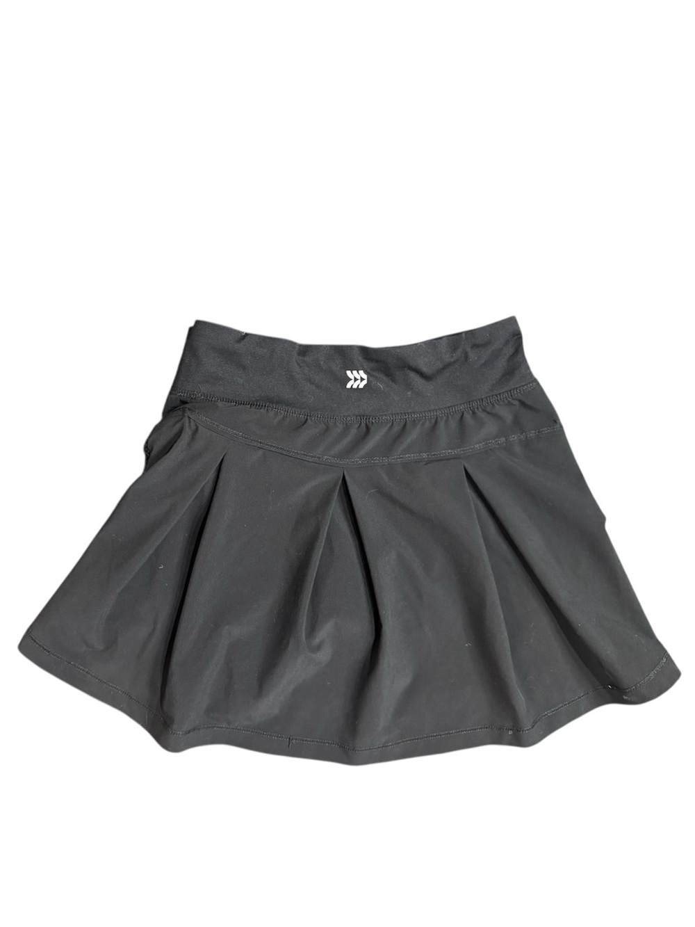 All In Motion | Sporty Skort with Back Pleat Detail Black, Girls Size Medium (8) - Picture 3 of 4